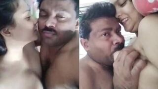 Maal bhabhi enjoying boobs sucked sex sons